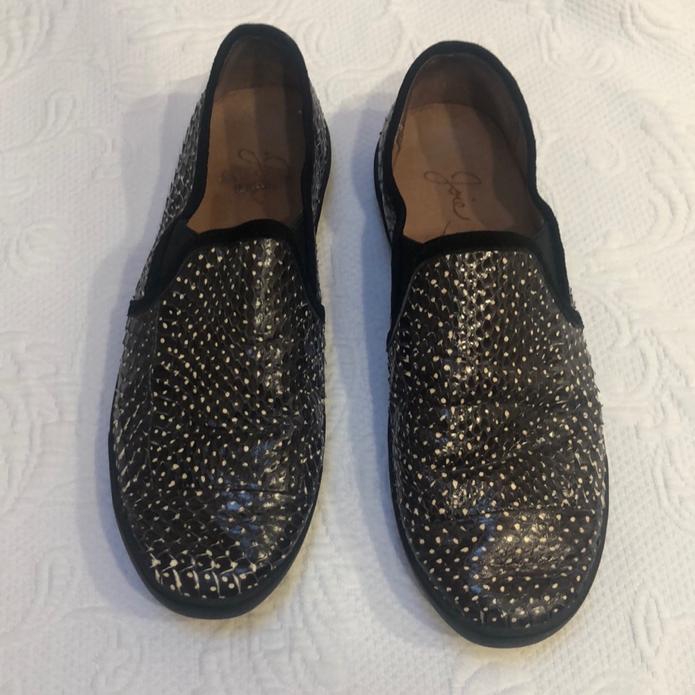 Joie Faux Snakeskin Flats